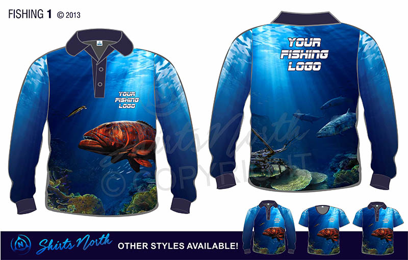 Fishing Polos ⋆ Shirts North Sublimated Fishing Polos
